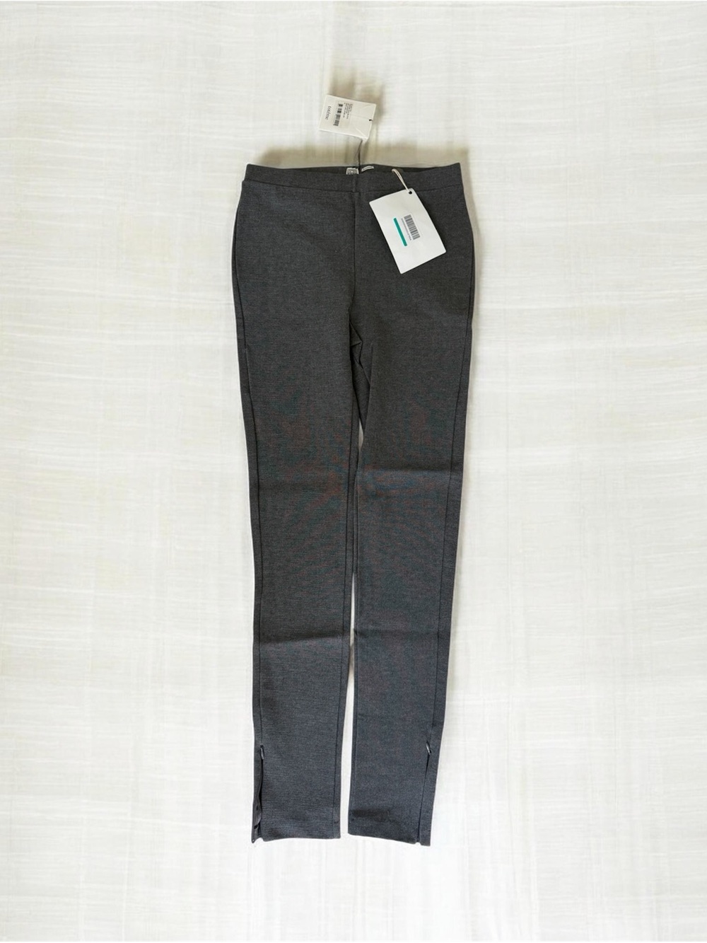 Toteme Charcoal Stretch Leggings with Ankle Zips